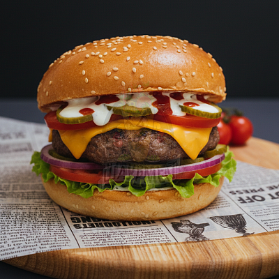 Бургер с говядиной